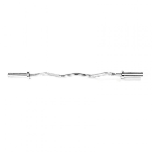Bilanciere Olimpionico Curl Cromato 120 cm  con foro 50 mm Toorx main product photo