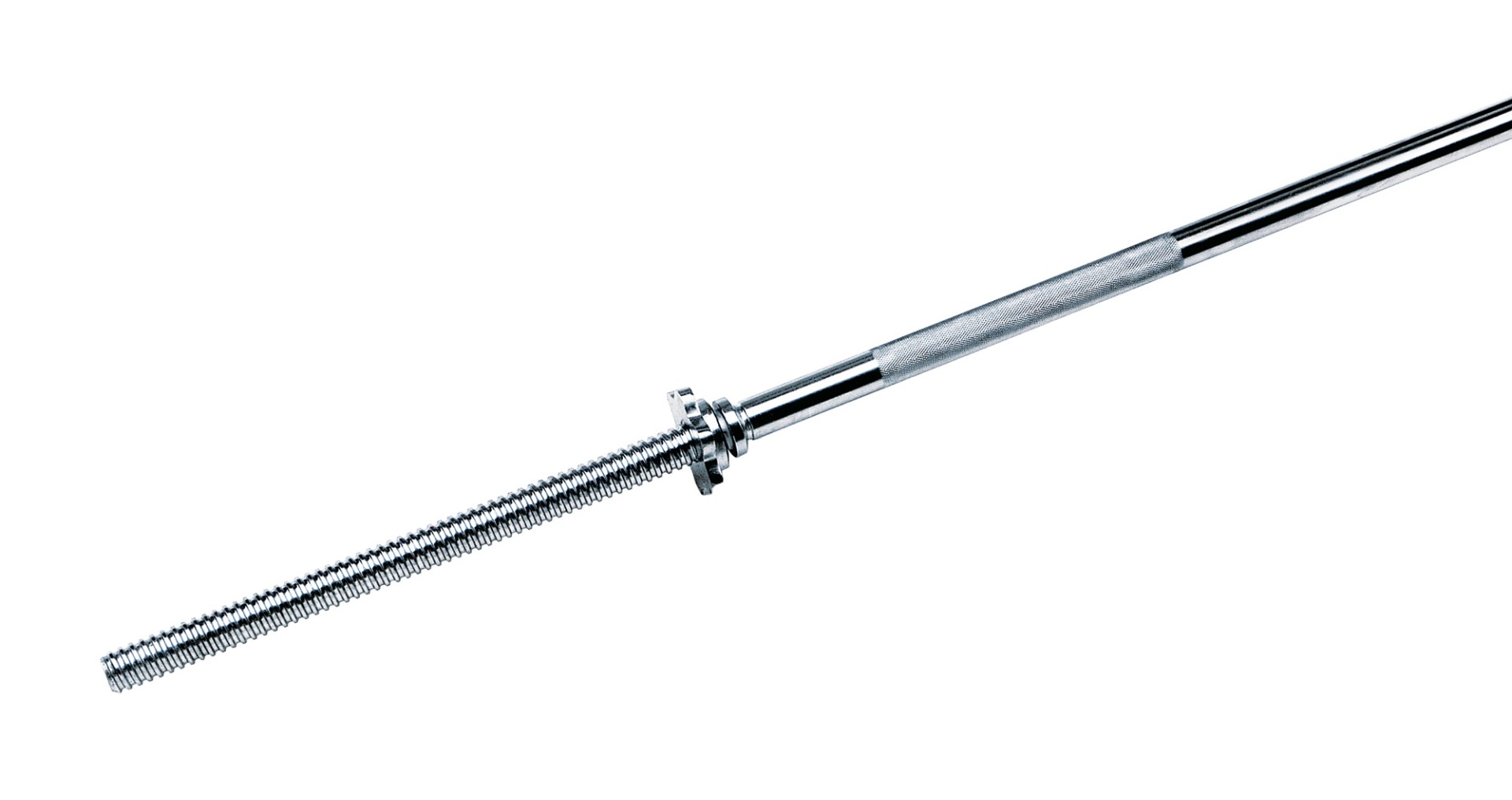 Bilanciere JK fitness in acciaio cromato con chiusura a vite 1.50m main product photo