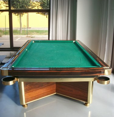 Biliardo Restaldi Restaurato Noce Nazionale Bicolore Biliardo Restaldi Restaurato Noce Nazionale Bicolore