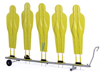 Carrello barriera zincato a caldo per sagome art. 1067 Carrello barriera zincato a caldo per sagome art. 1067