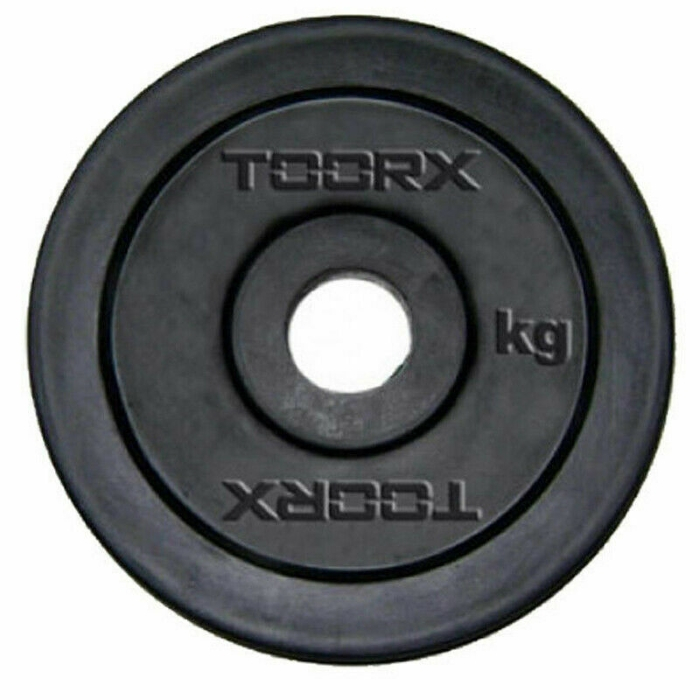 Disco In Ghisa Nero Gommato Toorx 0,5 Kg Foro 25 mm main product photo