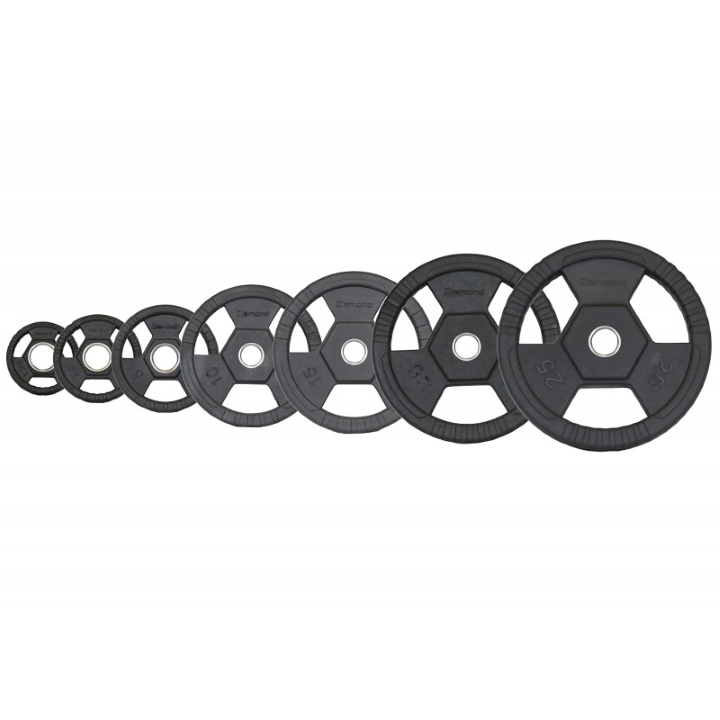 PhysKcal Piastre Per Pesi Olimpiche, 1x15kg, Finitura In Gomma, Apertura E Tri, Dischi Neri In Coppia - Foto 5