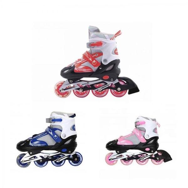 Nextreme Pattini in Linea FIREWHEEL Regolabili Rosa / Blu / Rosso main product photo