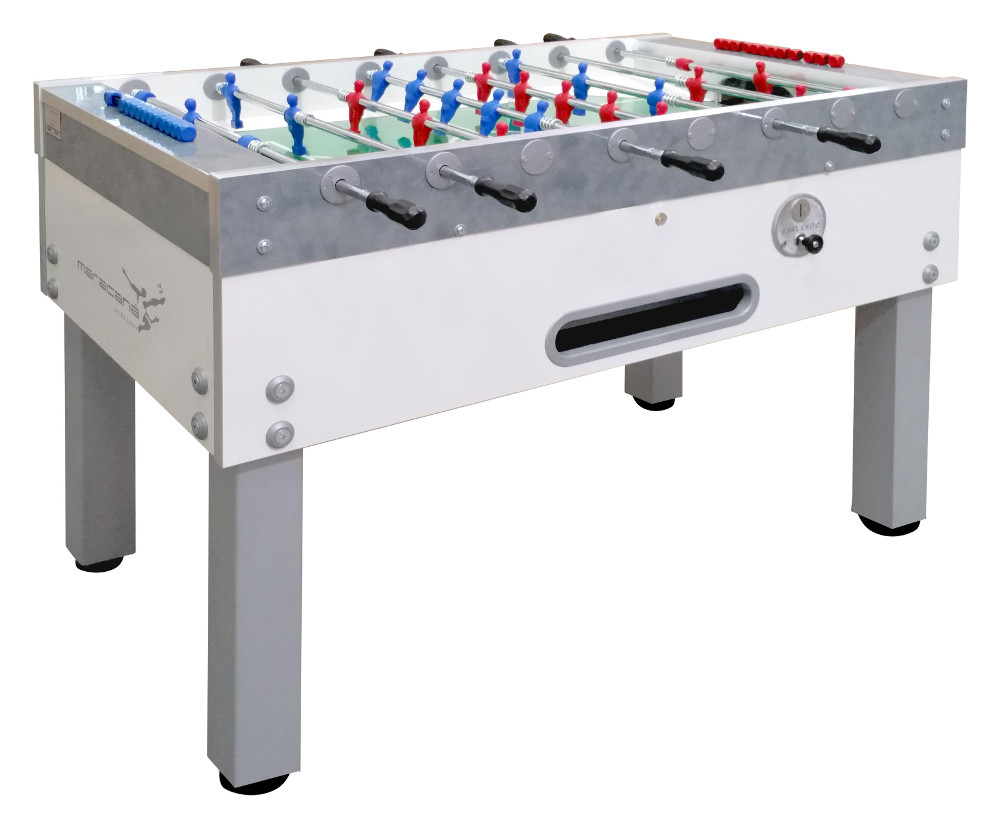 Calciobalilla Garlando Maracanà White Con Aste Uscenti Con Gettoniera main product photo