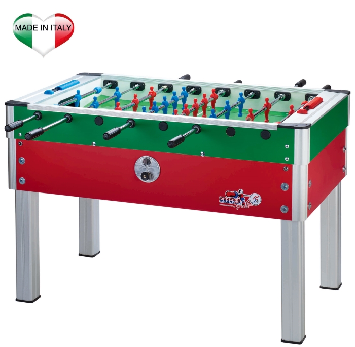 Calciobalilla Roberto Sport New Camp Italy Rosso-Azzurro / Giallo-Azzurro / Rosso con Gettoniera main product photo